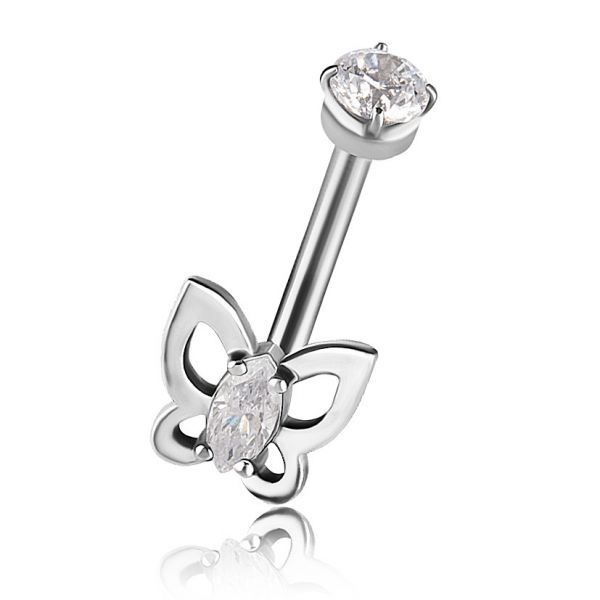 PIERCING ROOK CON MARIPOSA