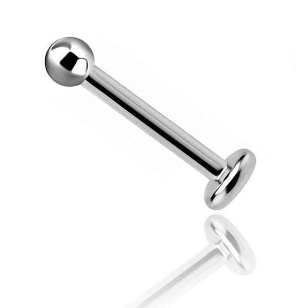 PIERCING JOYA PARA OREJA Y LABIO CON BOLA