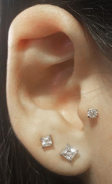 LABRET CON CRISTALLO PER PIERCING CONCH