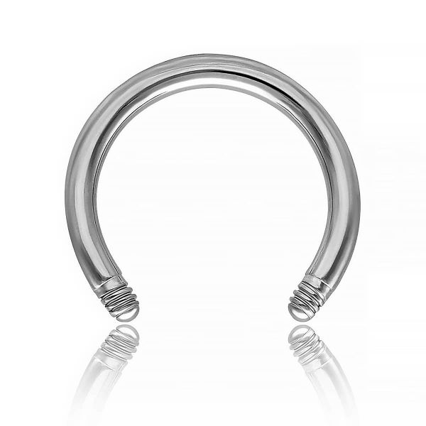 Loose part circular barbell piercing