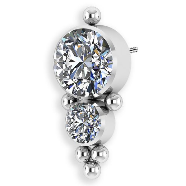 Replacement with 2 Premium crystals and external thread