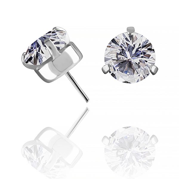RICAMBIO PIERCING THREADLESS CON CUBIC ZIRCONIA