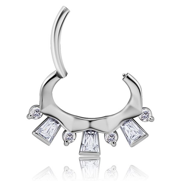 JOYA CLICKER PARA PIERCING SEPTUM CON CRISTALES