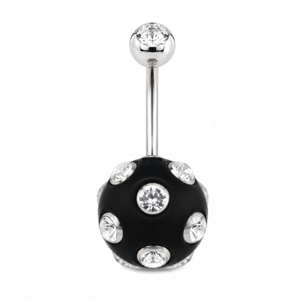 PIERCING NOMBRIL AVEC SPHÈRE DE CRISTAUX