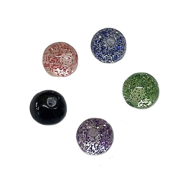Colored piercing balls