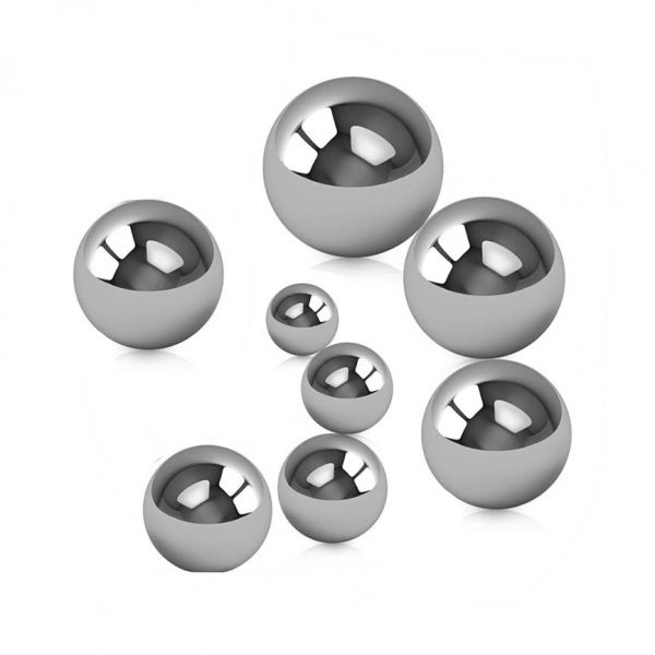 Steel ball for piercing jewelry