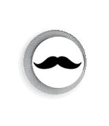 BALL WITH MOUSTACHE