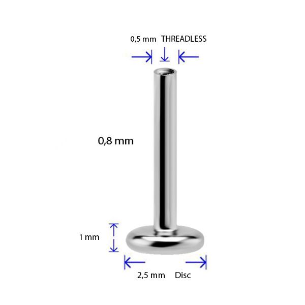 LABRET SENZA FILETTATURA