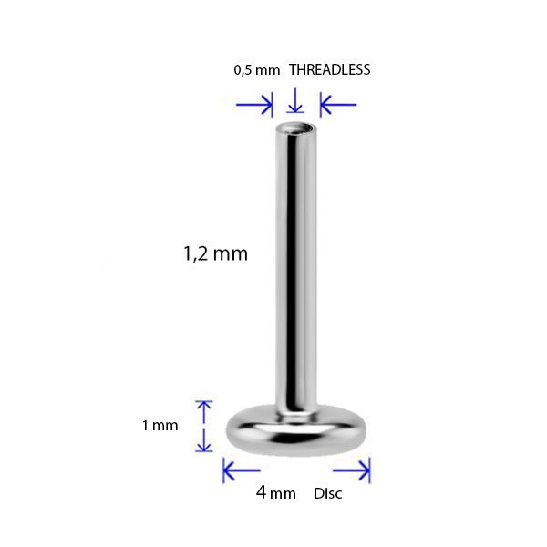 LABRET SENZA FILETTATURA