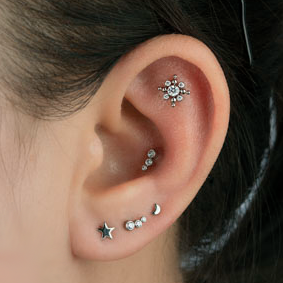 ERSATZPIERCING MIT HOCHWERTIGEM ZIRKONIA FÜR LABRET UND STEGE