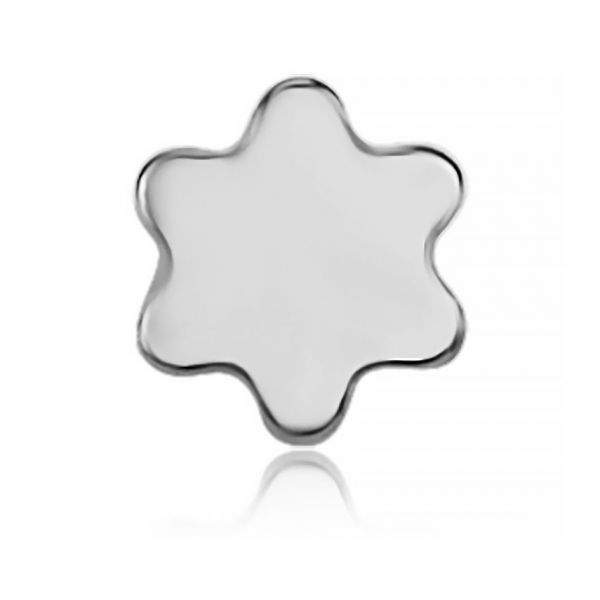 OHRRING MIT BLUMENFÖRMIGER BASIS UND ULTRAFLACHEM PREMIUM-ZIRKONIA