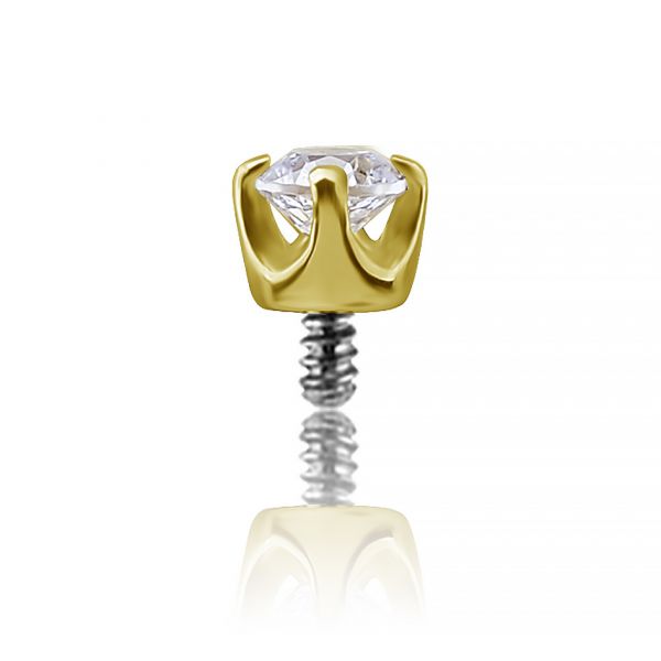 REPUESTO DE ORO DE 18k CON CRISTAL