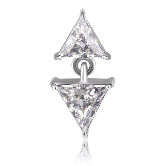 RICAMBIO ACCESSORIO CON TRIANGOLI E CRISTALLI