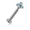 TRINITY PIERCING WITH LAB GEM