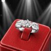 SILVER RING WITH SQUARE CRYSTAL
