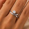 ANELLO ARGENTO E CRISTALLI TAGLIO BAGUETTE