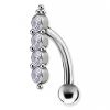 Cristaux verticaux pour piercing nombril