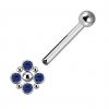 Rhombus with crystals and bar