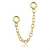 SINGLE GOLD PLATED CHAIN ​​REPLACEMENT FOR HOOP