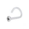 BIOPLAST NOSE PIERCING WITH CRYSTAL