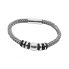 BRACELET WITH SPHERE AND MAGNETIC CLOSURE