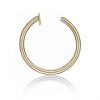 Golden steel open nose ring