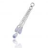 CHARM MIT KETTEN UND ZIRKONIA-KRISTALLEN