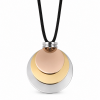 NECKLACE WITH THREE-COLORED DISCS