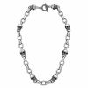 CHAIN NECKLACE WITH SKULLS