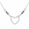 COLLANA CON CUORE E CRISTALLO 