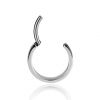 Mini smooth steel earring