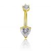 HEART-SHAPED BELLY BUTTON JEWELRY IN GOLD