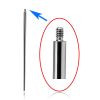 Taper insertion pin for internally threaded jewelry