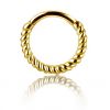 GOLD PLATED STEEL RING FOR NOSE PIERCING