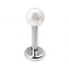 LABRET AVEC FILETAGE INTÉRIEUR ET PERLE D’EAU DOUCE