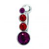 Jewelled banana piercing with Premium crystals