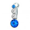 Jewelled banana piercing with Premium crystals