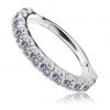 CLICKER EARRING WITH CUBIC ZIRCONIA