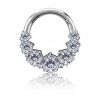 CERCHIO CLICKER CON CRISTALLI BIANCHI
