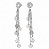 DANGLE EARRINGS WITH CRYSTALS AND DISCS