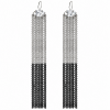 WHITE AND BLACK DANGLE EARRINGS