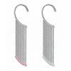 EAR JEWELRY WITH CHAINS AND CRYSTALS