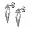 Boucles d'oreilles pendantes en forme de “V”