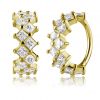 SOLID GOLD CLICKER JEWEL WITH SQUARE-CUT CRYSTALS