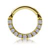 SOLID GOLD CLICKER JEWEL WITH DIAMONDS