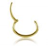 SOLID GOLD OVAL CLICKER JEWELRY