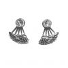 EARRINGS WITH CRYSTAL AND WING