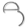 Double hinge nipple clicker ring piercing