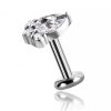 Piercing con goccia di cristallo di zirconia