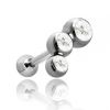 Piercing tragus avec trois petits cristaux